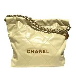 シャネル(CHANEL)の　シャネル CHANEL CHANEL22 スモールハンドバッグ AS3260 イエロー カーフ シャイニーカーフ レディース ハンドバッグ(ハンドバッグ)