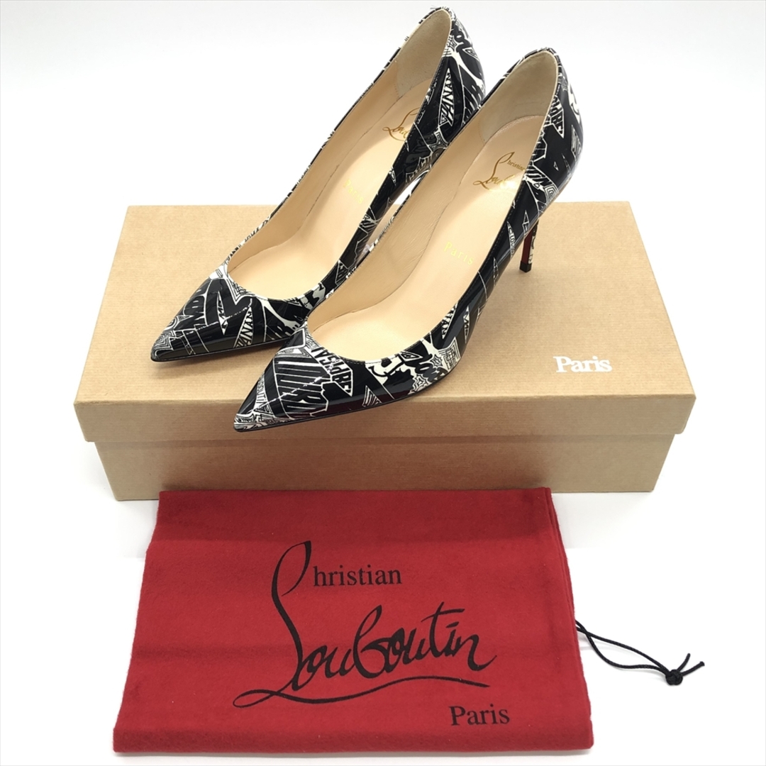 Christian Louboutin(クリスチャンルブタン)の【ほぼ未使用】クリスチャンルブタン Christian Louboutin kate 85 パンプス 36 23.5cm エナメル 9cm ヒール 極美品【中古】 レディースの靴/シューズ(ハイヒール/パンプス)の商品写真