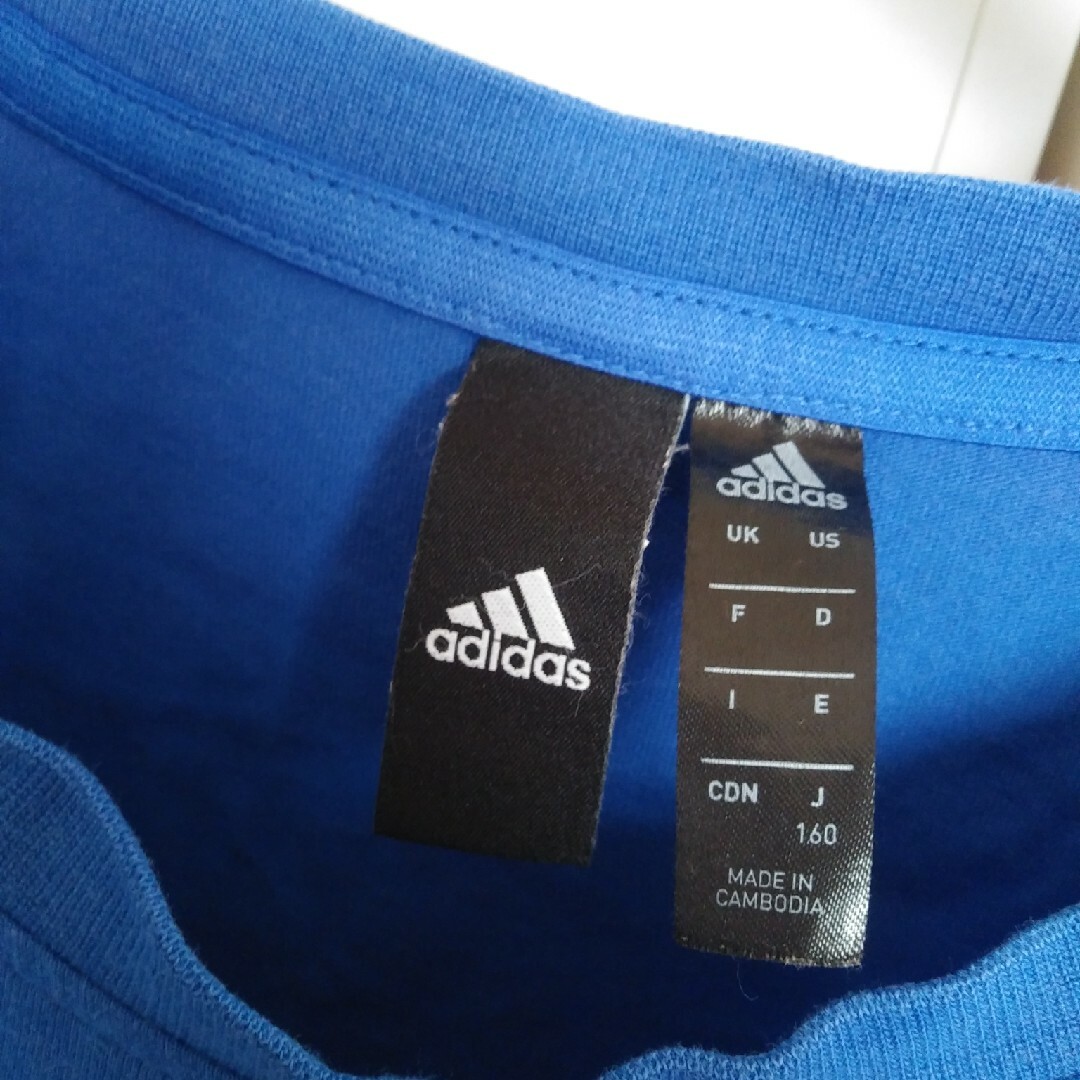 adidas(アディダス)のadidas　Tシャツ　160 キッズ/ベビー/マタニティのキッズ服男の子用(90cm~)(Tシャツ/カットソー)の商品写真
