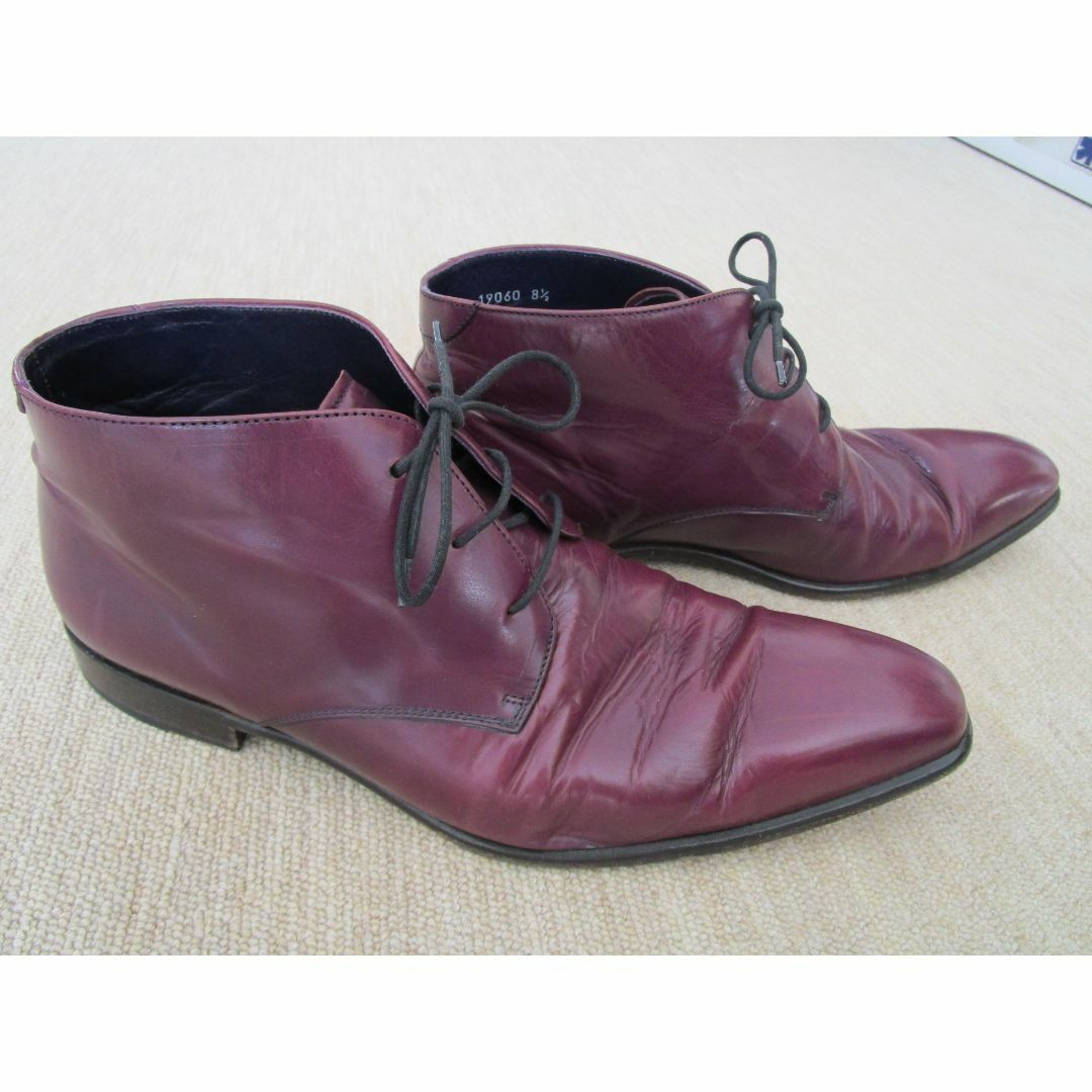スペイン製　ジタン GITAN　レアカラー  ワインレッド　ドレスブーツ  メンズの靴/シューズ(ブーツ)の商品写真