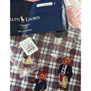 ポロラルフローレン(POLO RALPH LAUREN)のラルフローレン ポロベア タータンチェック コンフォーターカバー 掛ふとんカバー(シーツ/カバー)