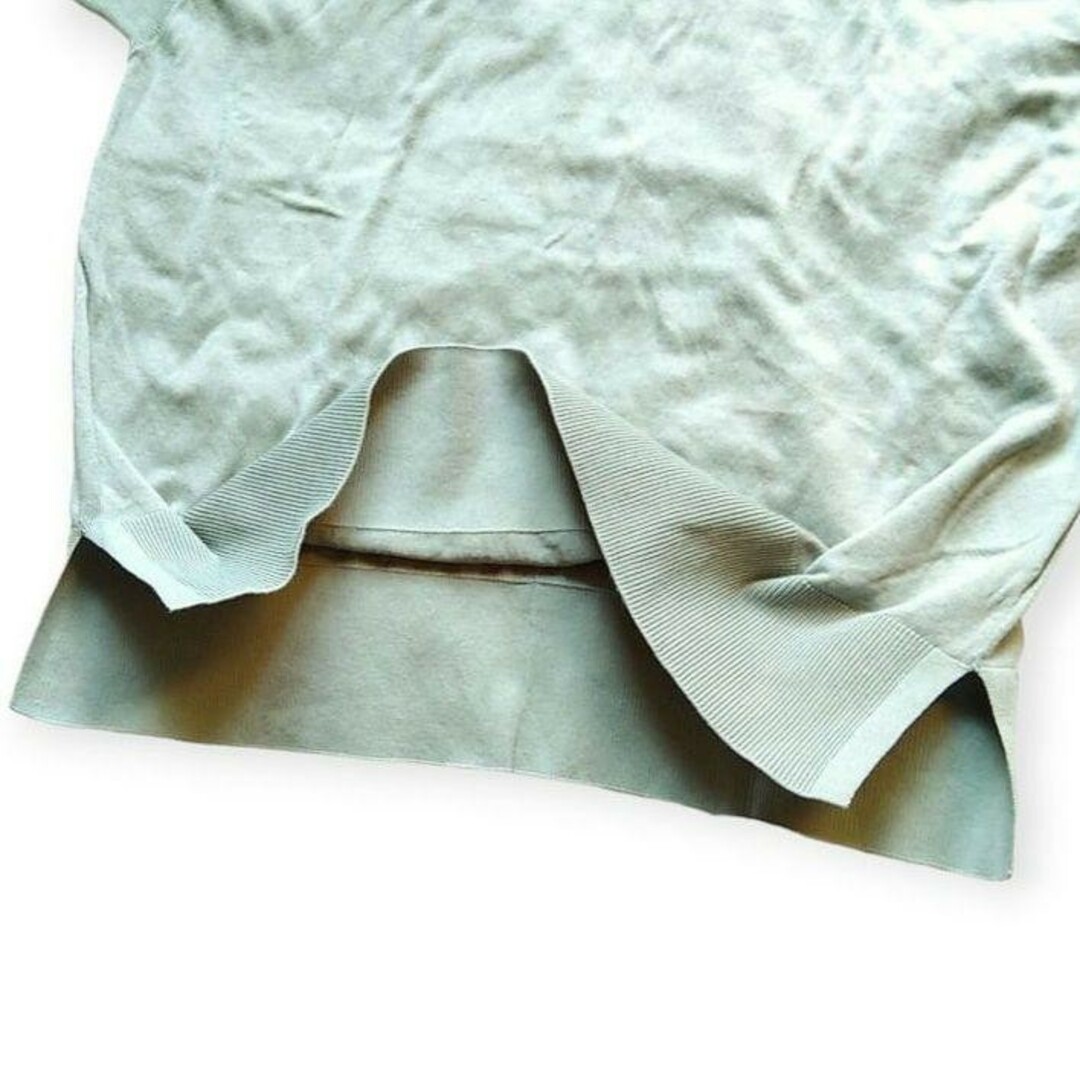 IEDIT(イディット)のIEDIT  ハイネック 半袖カットソー サマーニット ドルマン コットン レディースのトップス(カットソー(半袖/袖なし))の商品写真
