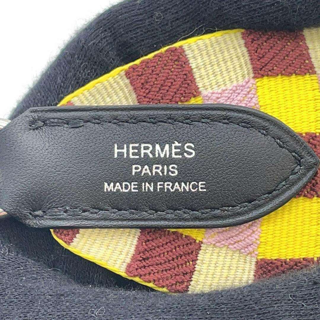 Hermes(エルメス)のエルメス ストラップ バンドリエール マキシカドリーユ ライム/モーヴシルベストル/シルバー金具  トワル/スイフト U刻印 スマホ/家電/カメラのスマホアクセサリー(ストラップ/イヤホンジャック)の商品写真