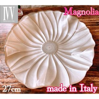 【IVV】アイヴィヴィ マグノリア パール ホワイト 大皿 27cm Italy(食器)