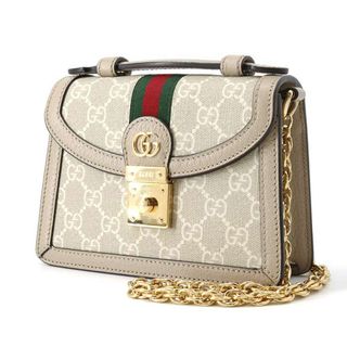 グッチ(Gucci)のグッチ チェーンショルダーバッグ オフィディア ミニ GGスプリームキャンバス レザー 696180 GUCCI バッグ ポシェット(ショルダーバッグ)