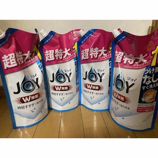 ジョイ(JOY)のジョイ　JOY W除菌　さわやか微香1425ml×４袋　詰め替え用　食器用洗剤(洗剤/柔軟剤)