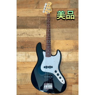 フェンダー(Fender)の(美品) Fender Japan Jazz Bass ブラック色(エレキベース)
