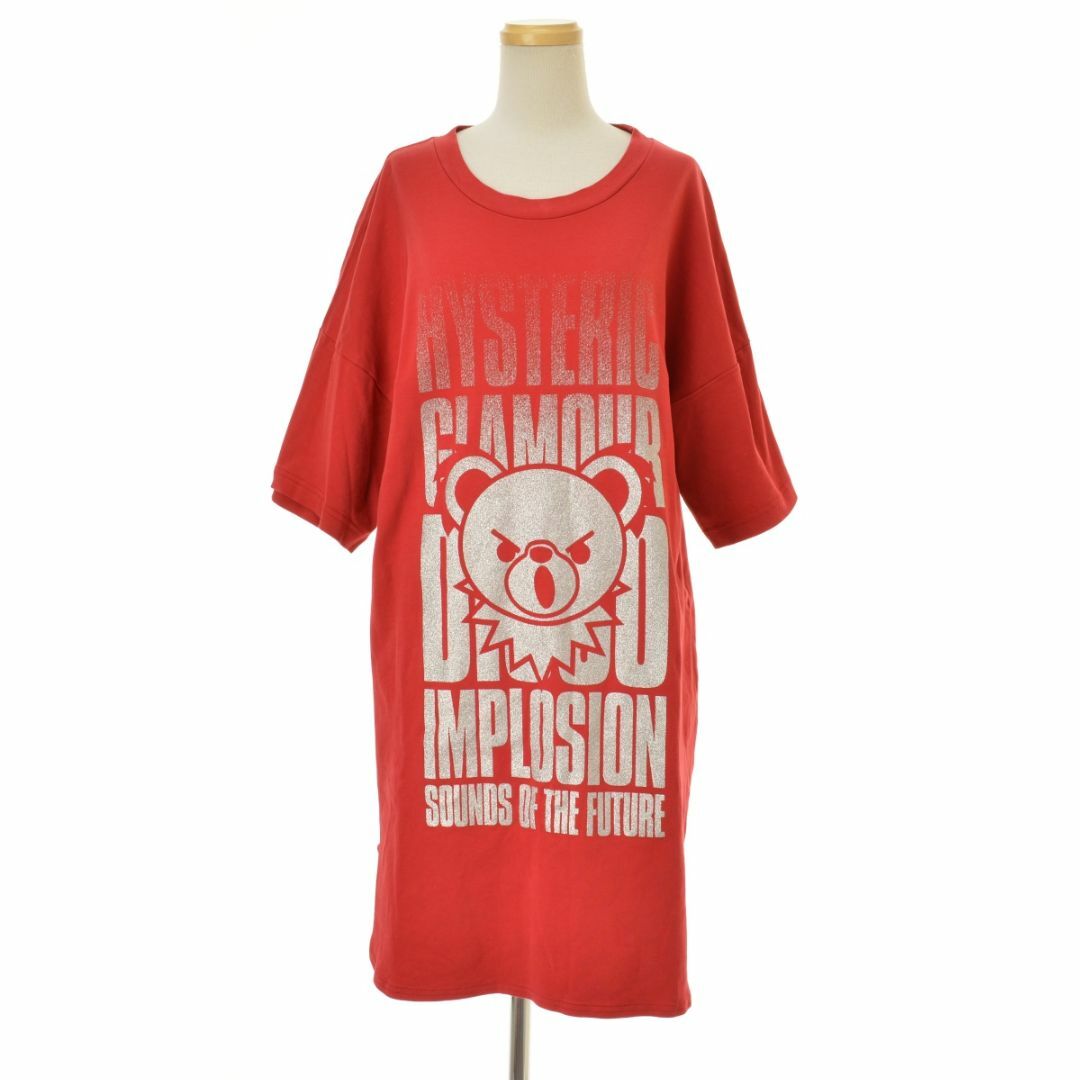 HYSTERIC GLAMOUR(ヒステリックグラマー)の【HYSTERICGLAMOUR】BEAR IMPLOSIONワンピース レディースのワンピース(ひざ丈ワンピース)の商品写真