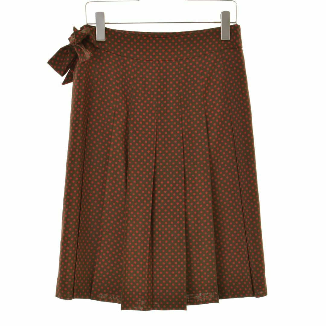 MARGARET HOWELL(マーガレットハウエル)の【MARGARETHOWELL】日本製 ドットラップ巻スカート レディースのスカート(ひざ丈スカート)の商品写真