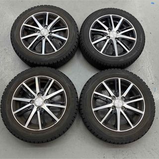 ヨコハマ(ヨコハマ)のダイハツタントカスタムスタッドレスタイヤホイル付155/65R14軽自動車全般(タイヤ・ホイールセット)