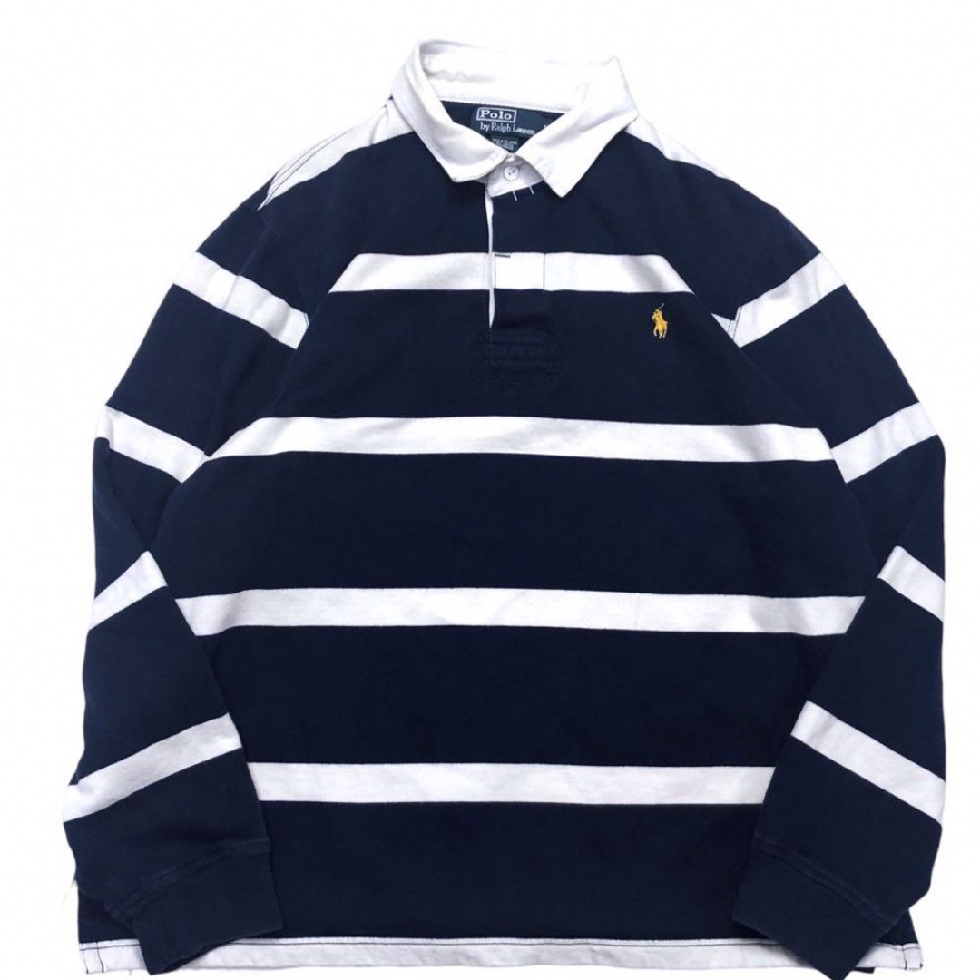 POLO RALPH LAUREN(ポロラルフローレン)の常田大希着用 ポロ ラルフローレン ラガーシャツ XL メンズのトップス(ポロシャツ)の商品写真