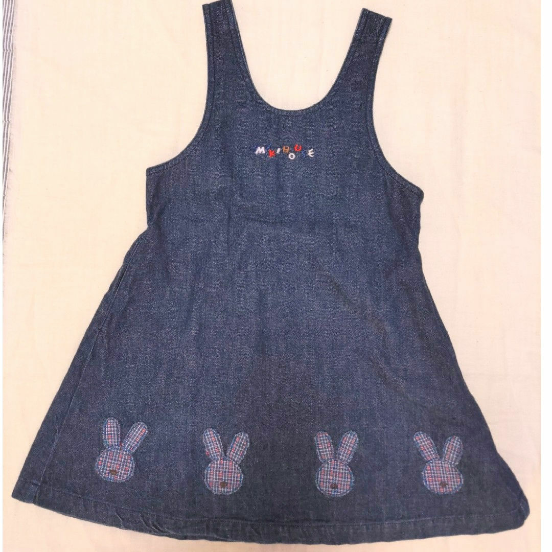 mikihouse(ミキハウス)のミキハウス　ジャンパースカート キッズ/ベビー/マタニティのキッズ服女の子用(90cm~)(ワンピース)の商品写真