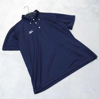 ミズノ(MIZUNO)の【MIZUNO】ミズノ(L)ドライポロシャツ スポーツウェア ネイビー(ポロシャツ)