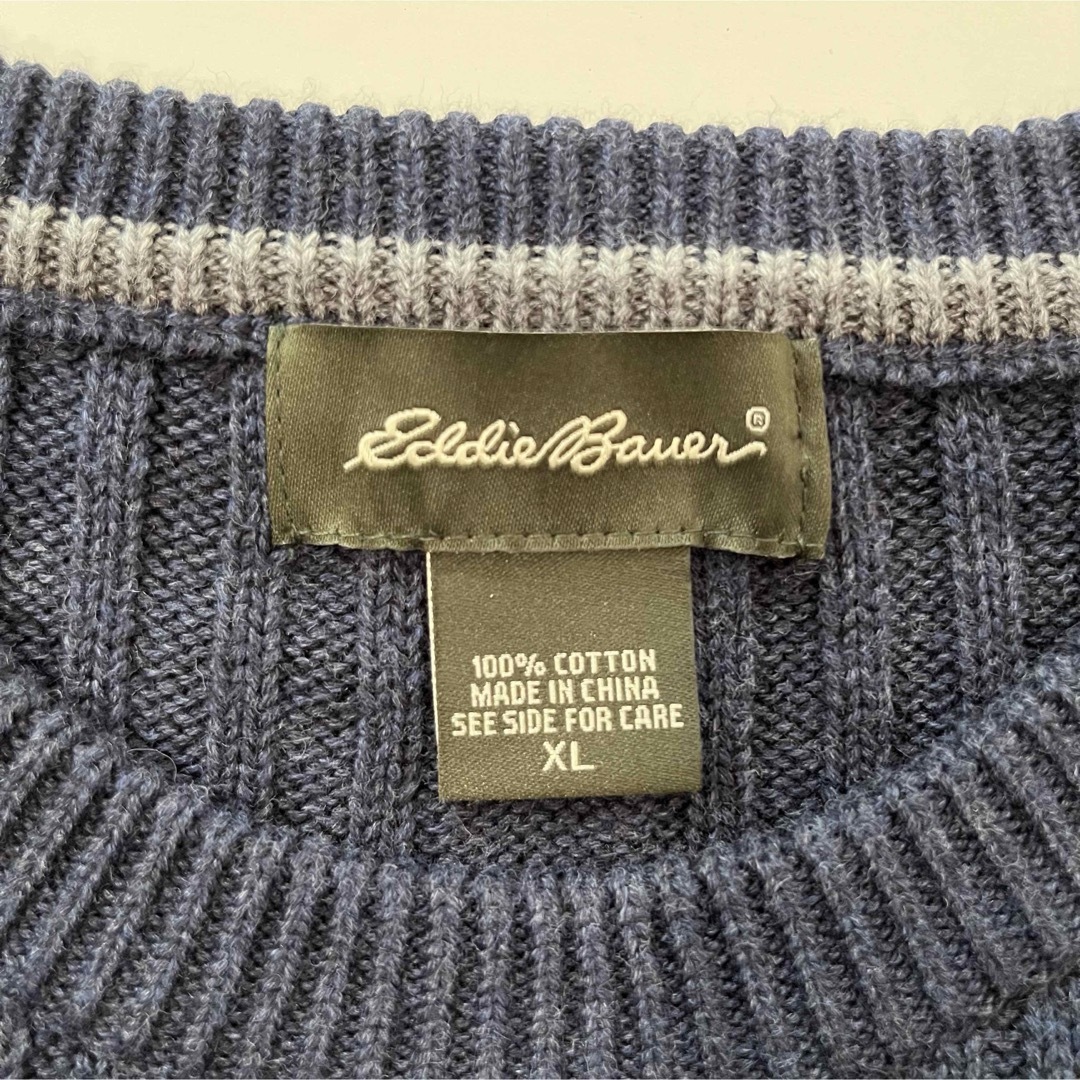 Eddie Bauer(エディーバウアー)のエディバウアー ケーブルニット クルーネックセーター XL メンズのトップス(ニット/セーター)の商品写真