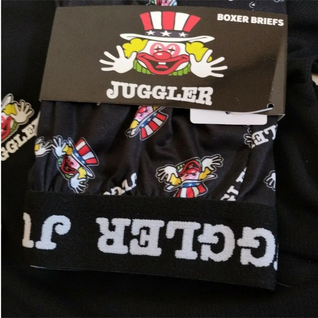 しまむら(シマムラ)のジャグラー　ボクサーパンツ　半袖シャ　黒 メンズのアンダーウェア(ボクサーパンツ)の商品写真