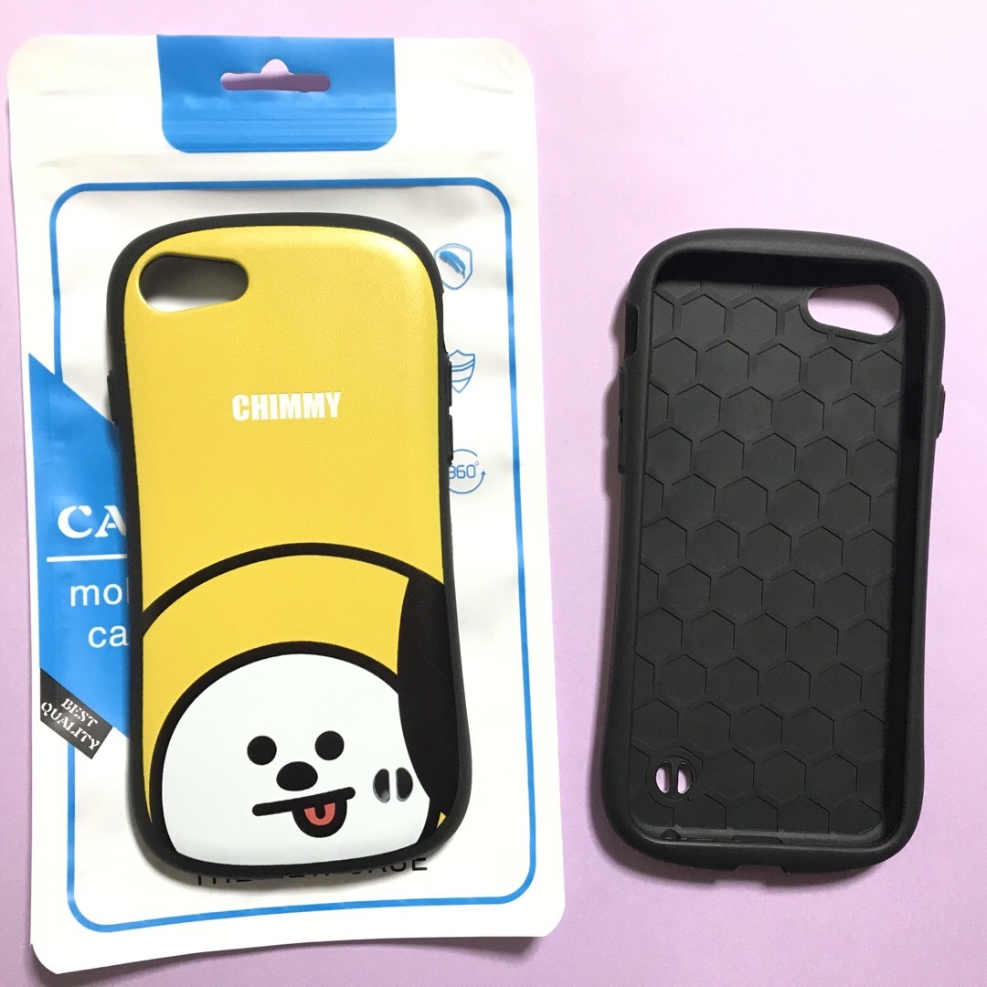 【セール価格】ジミン CHIMMY iPhoneSE3 スマホケース BT21 エンタメ/ホビーのおもちゃ/ぬいぐるみ(キャラクターグッズ)の商品写真