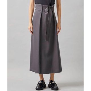 ウジョー(UJOH)のUJOH Wrap Culottes 2 チャコール グレー ラップキュロット(キュロット)