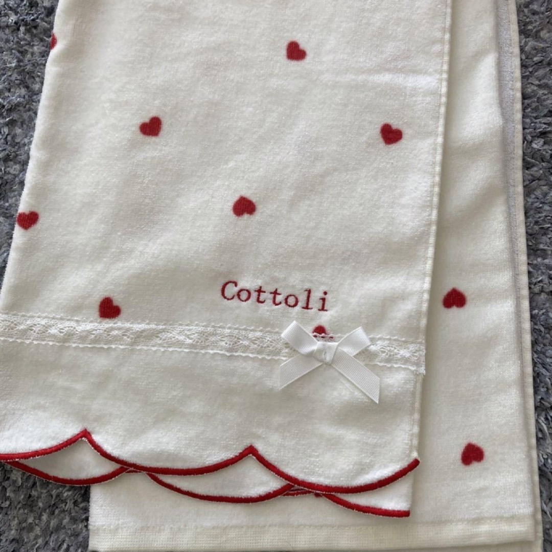 バースデイ(バースデイ)のcottoli コトリ　バースデイ　ハート　レース　タオルケット　ケット キッズ/ベビー/マタニティの寝具/家具(タオルケット)の商品写真