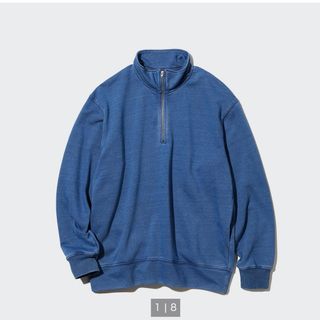 ユニクロ(UNIQLO)のUNIQLO ハーフジッププルオーバー　L(スウェット)