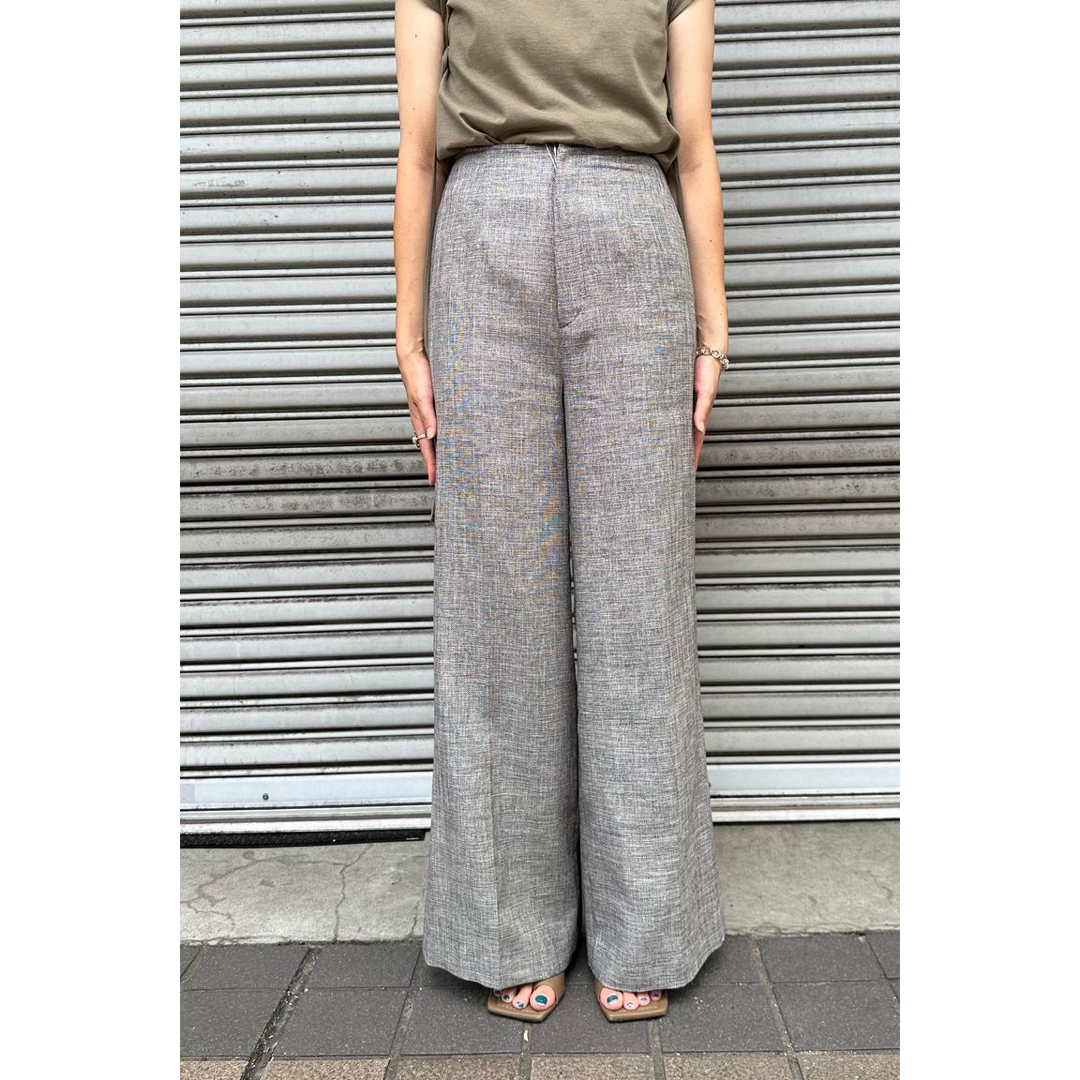 SEEALL slit bell pants-brown mix-23ss 36 レディースのパンツ(カジュアルパンツ)の商品写真