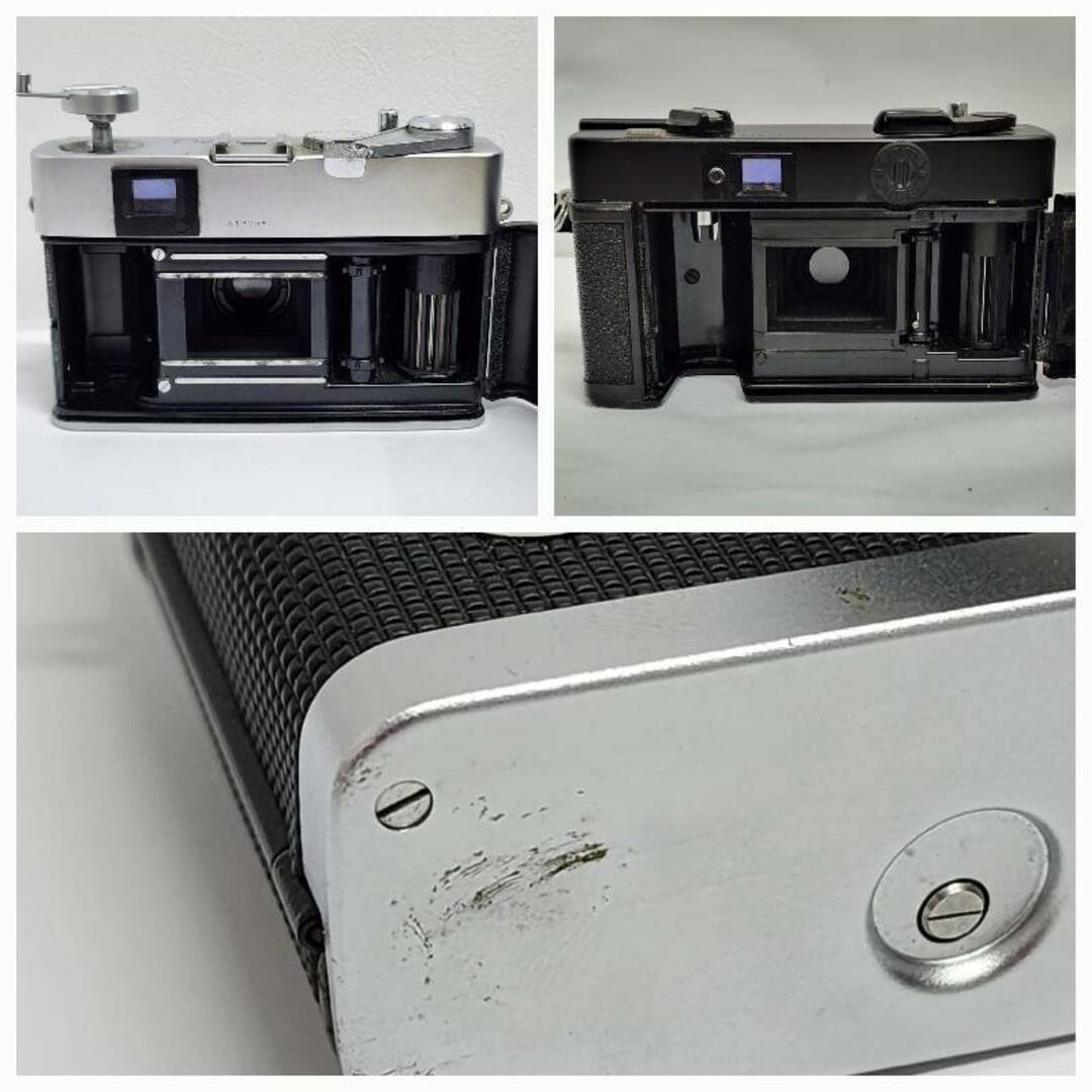 KONICA MINOLTA(コニカミノルタ)のカメラ 2点セット KONICA コニカ フィルムカメラ EE-MATIC / C35 EF レトロ 動作未確認 ケース付き 【ジャンク品】 U2311K45a スマホ/家電/カメラのカメラ(フィルムカメラ)の商品写真