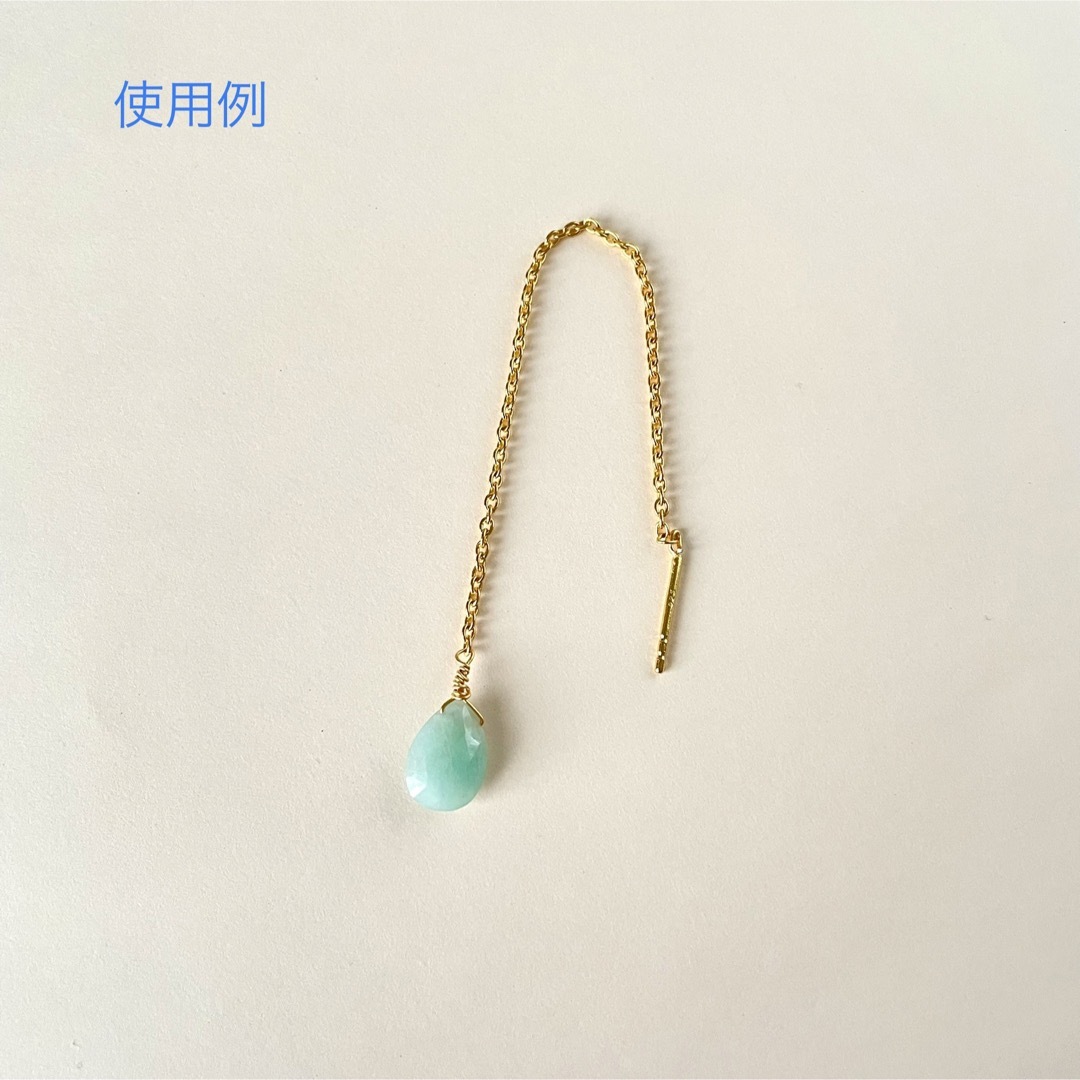 Amazonite charm 2個セット 【パーツ販売】 ハンドメイドのアクセサリー(チャーム)の商品写真