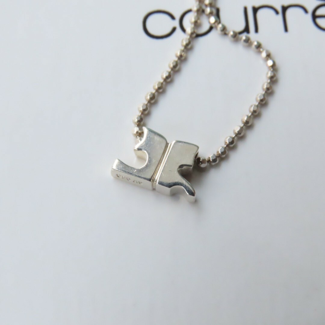 Courreges(クレージュ)のクレージュ　シルバー950 ネックレス　silver 925 ロゴ レディースのアクセサリー(ネックレス)の商品写真