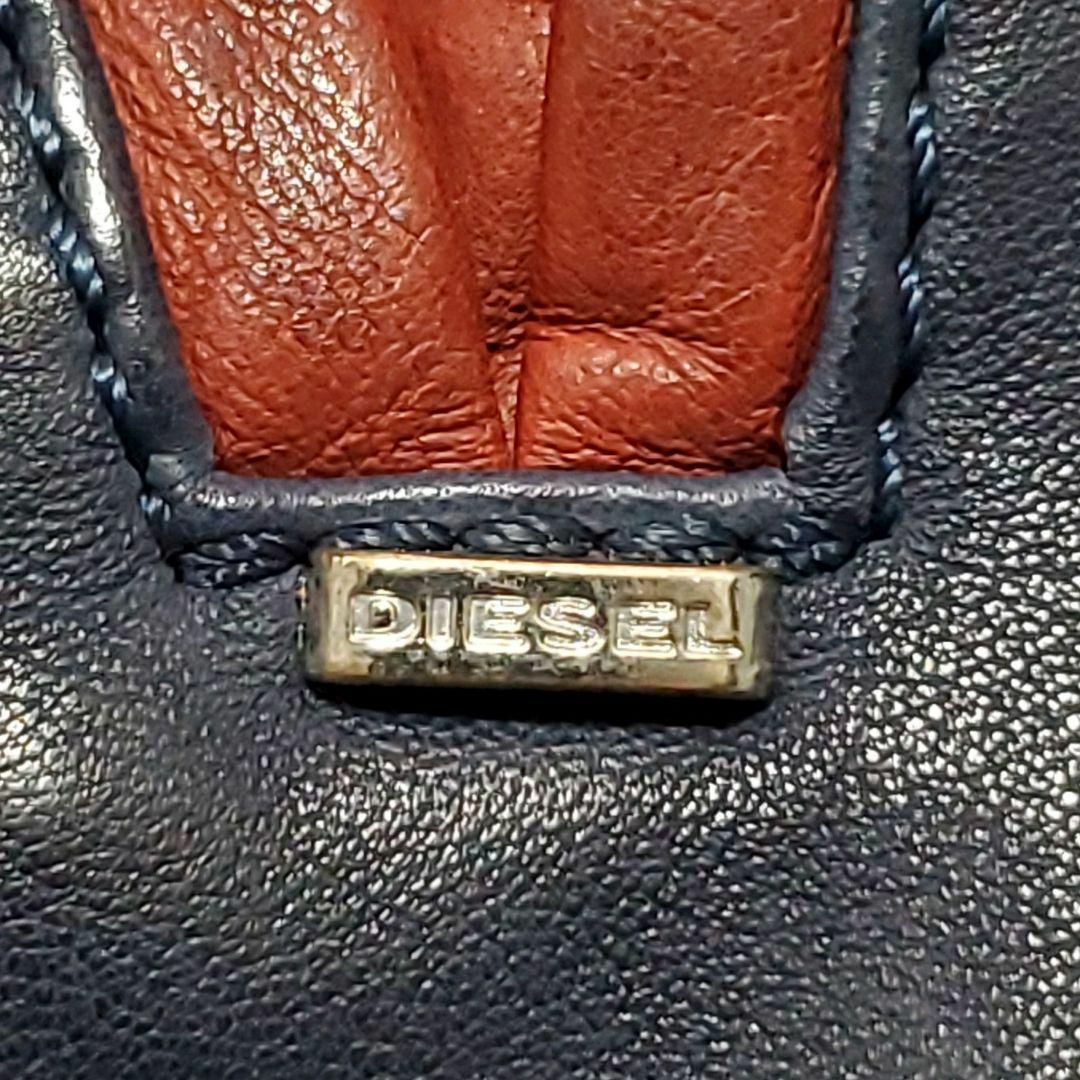 DIESEL(ディーゼル)のXL ディーゼル シープレザー ジャケット 紺 リブ DIESEL ブルゾン メンズのジャケット/アウター(レザージャケット)の商品写真