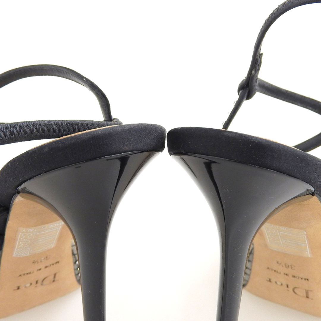 Christian Dior(クリスチャンディオール)のクリスチャンディオール Christian Dior クリスチャンディオール ラインストーン ハイヒール パンプス レディース ブラック 36 1/2 36.5 レディースの靴/シューズ(ハイヒール/パンプス)の商品写真