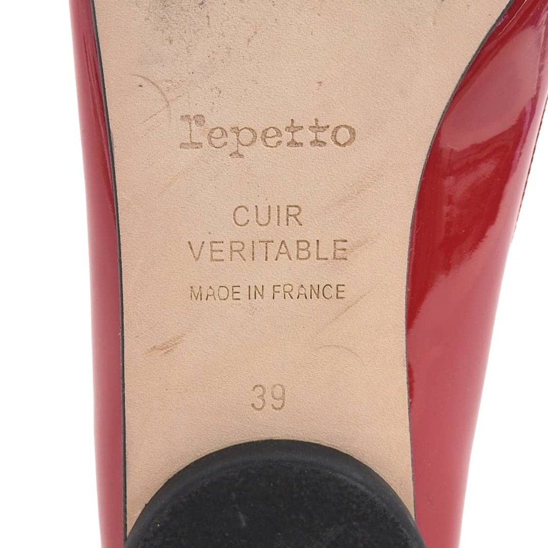 repetto(レペット)のレペット 美品 repetto レペット パテントレザー フラットパンプス レディース レッド 39 VX1556V 39 レディースの靴/シューズ(ハイヒール/パンプス)の商品写真