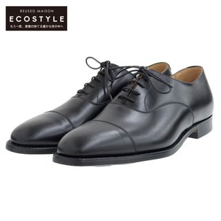 クロケット＆ジョーンズ 新品同様 Crockett&Jones クロケット＆ジョーンズ カーフ コノート2 ストレートチップ シューズ メンズ ブラック 8 1/2 E 20106 8 1/2 E