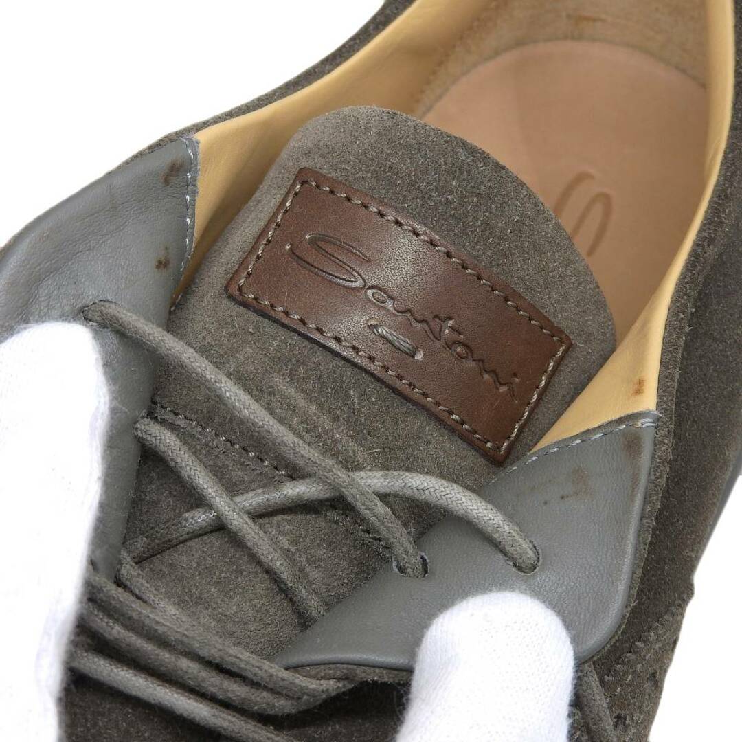 Santoni(サントーニ)のサントーニ 新品同様 SANTONI サントーニ スエード ローカットスニーカー シューズ メンズ カーキ 6 1/2 6.5 メンズの靴/シューズ(その他)の商品写真