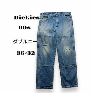 Dickies - 36×32 90s 古着　ジーンズ　ダブルニー　ディッキーズ　Dickies