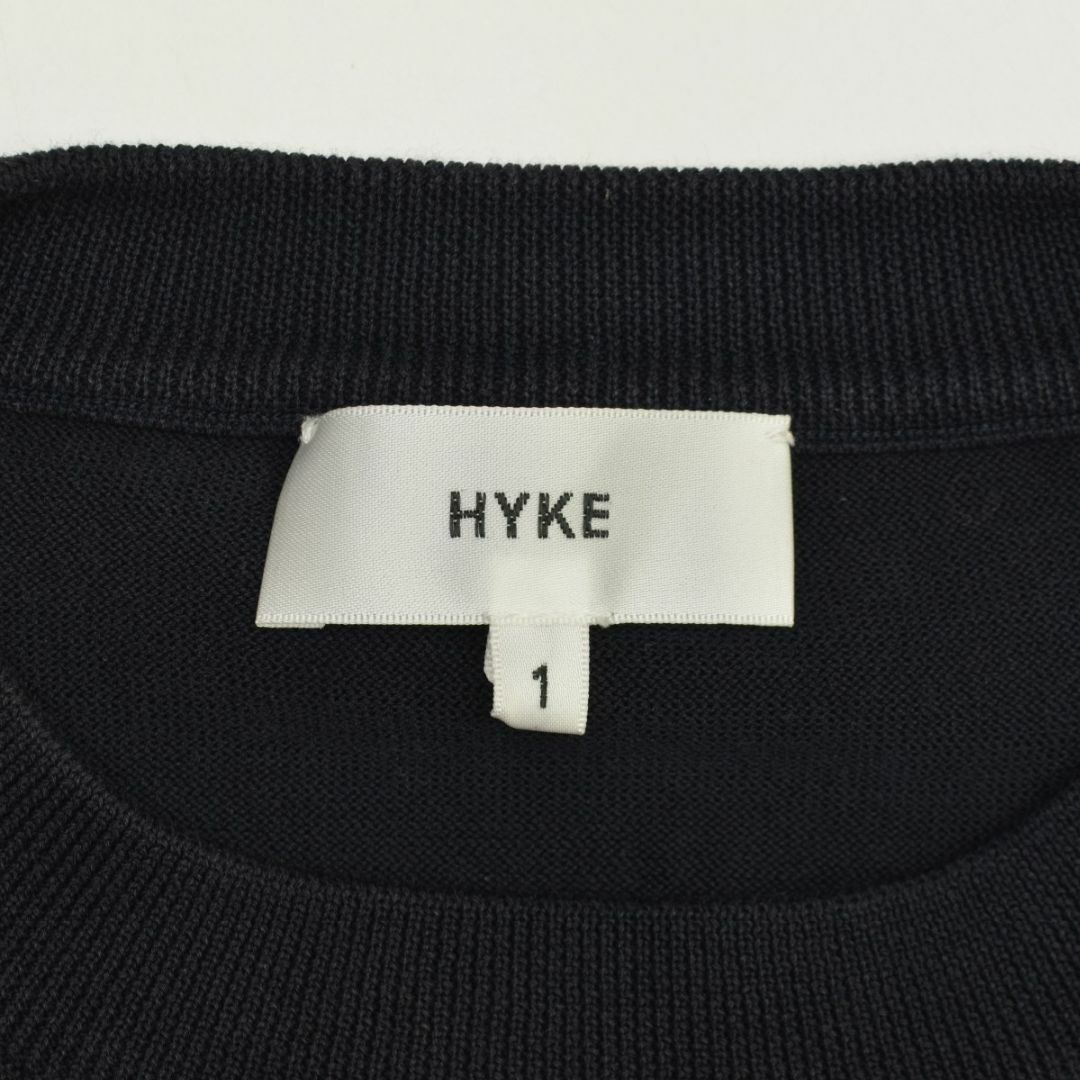 HYKE(ハイク)の【HYKE】161-11062 コットンニット半袖ワンピース レディースのワンピース(ひざ丈ワンピース)の商品写真