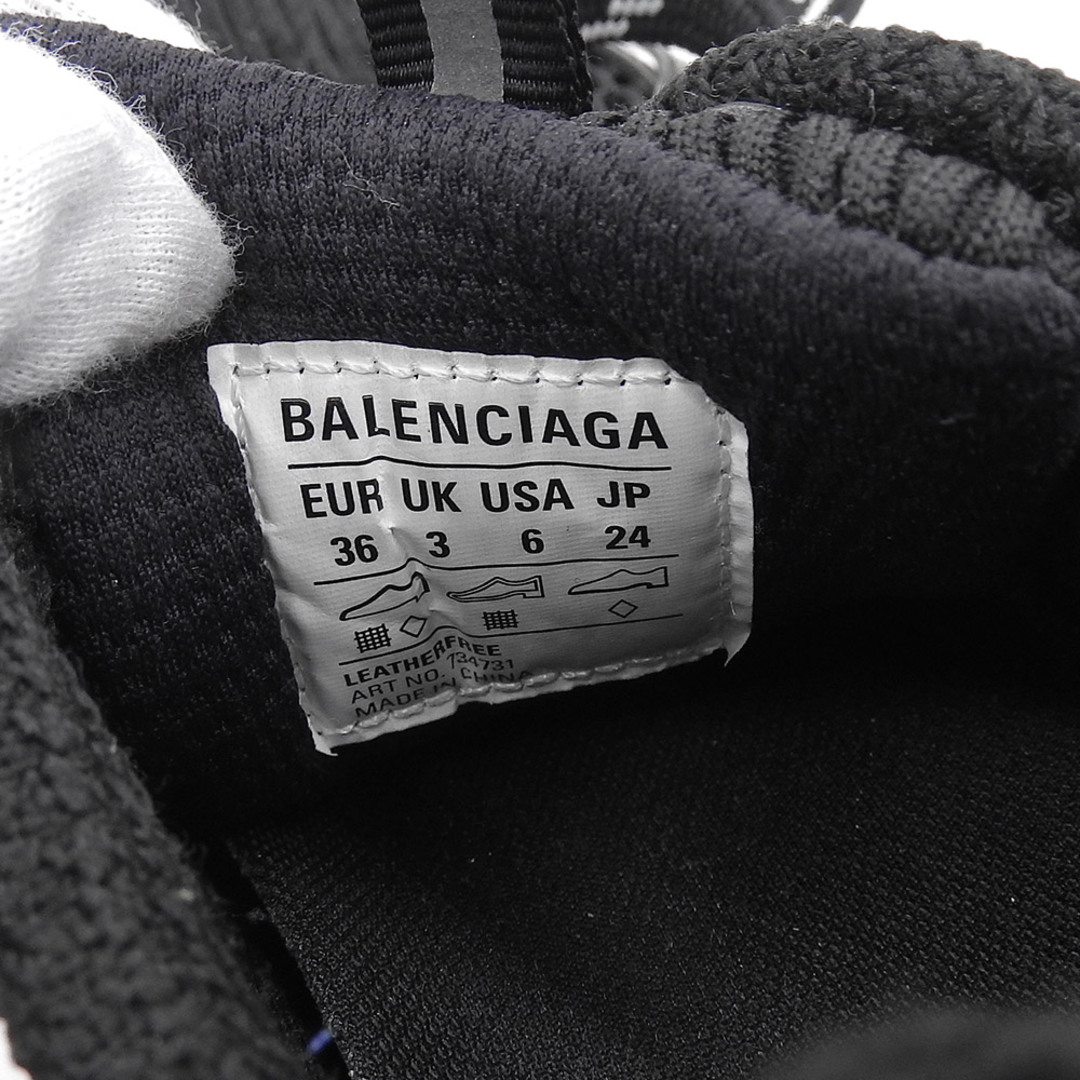 Balenciaga(バレンシアガ)のバレンシアガ 美品 BALENCIAGA バレンシアガ USED加工 3XL スニーカー シューズ レディース 黒 ブラック 24cm 734731 36(EU) レディースの靴/シューズ(その他)の商品写真