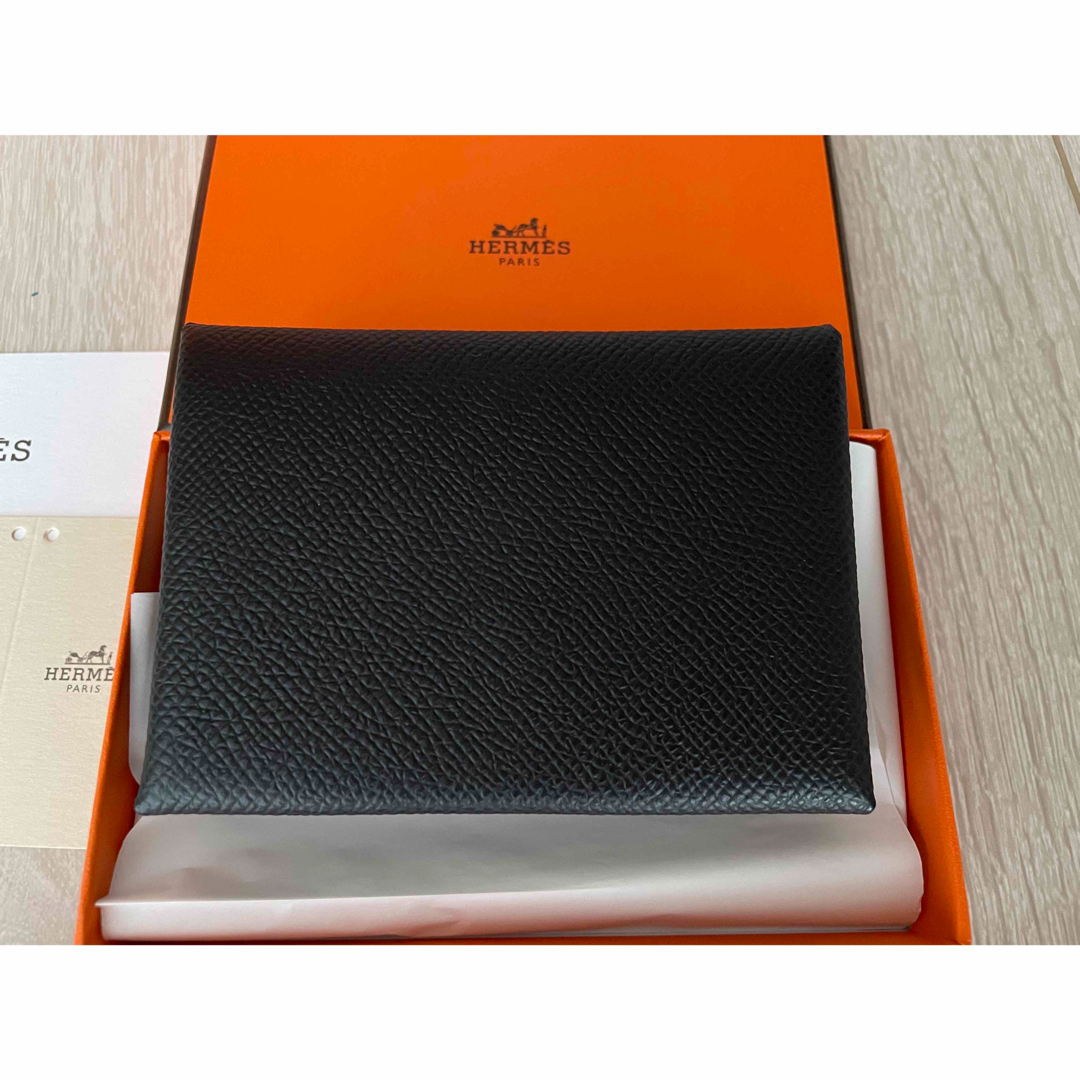 Hermes(エルメス)の【新品】エルメス　カルヴィデュオ　黒　B字刻印 レディースのファッション小物(財布)の商品写真