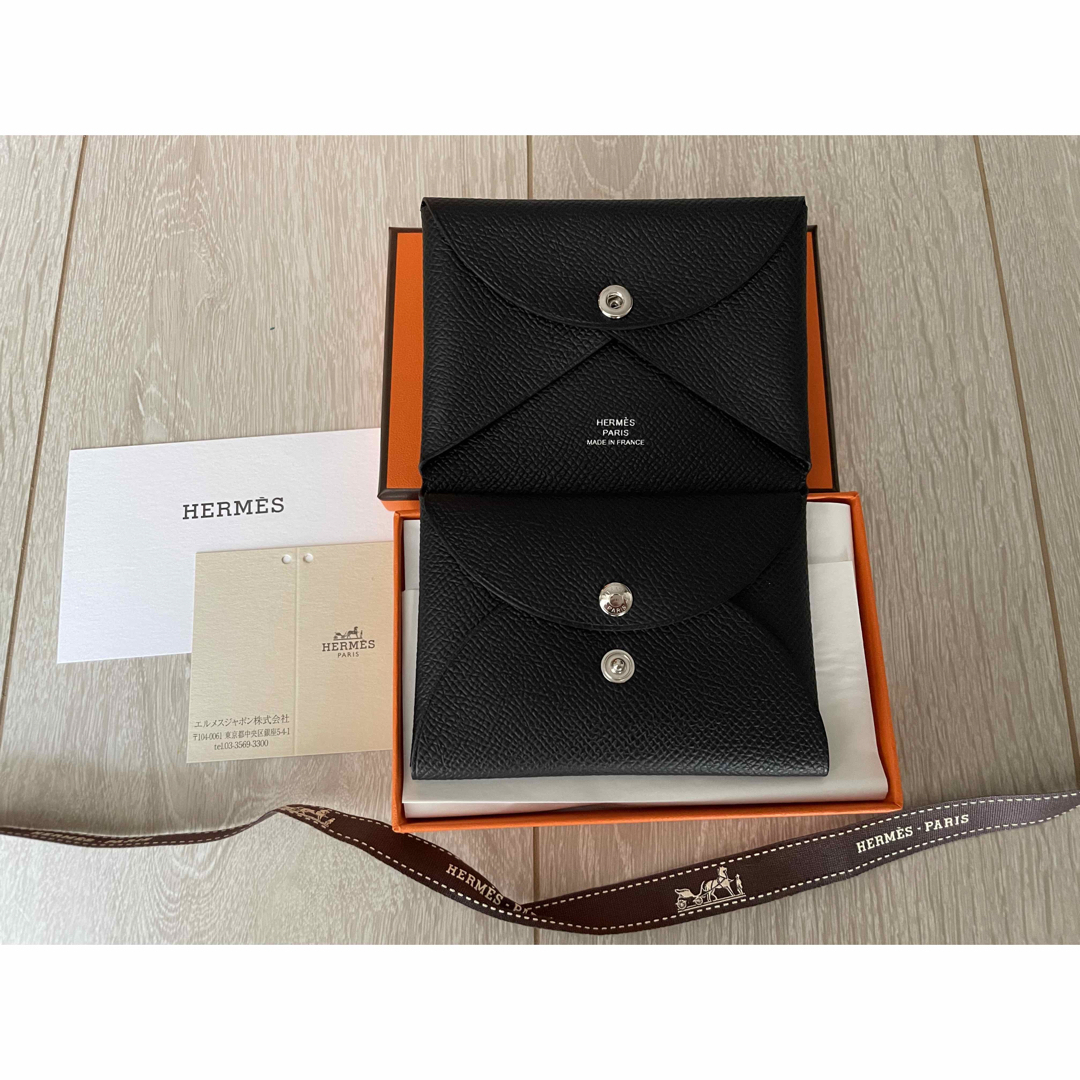 Hermes(エルメス)の【新品】エルメス　カルヴィデュオ　黒　B字刻印 レディースのファッション小物(財布)の商品写真