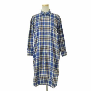 インディヴィジュアライズドシャツ(INDIVIDUALIZED SHIRTS)の【INDIVIDUALIZEDSHIRTS】50周年チェックシャツ長袖ワンピース(ひざ丈ワンピース)