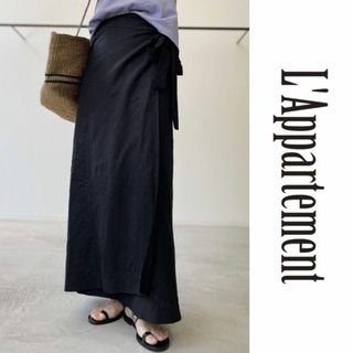 L'Appartement lisiere Linen Wrap Skirt