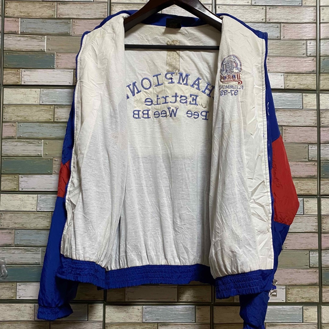 90´s】PUMA プーマ ナイロンジャケット ビッグ刺繍ロゴ 90´s】PUMA プーマ ナイロンジャケット ビッグ刺繍ロゴ