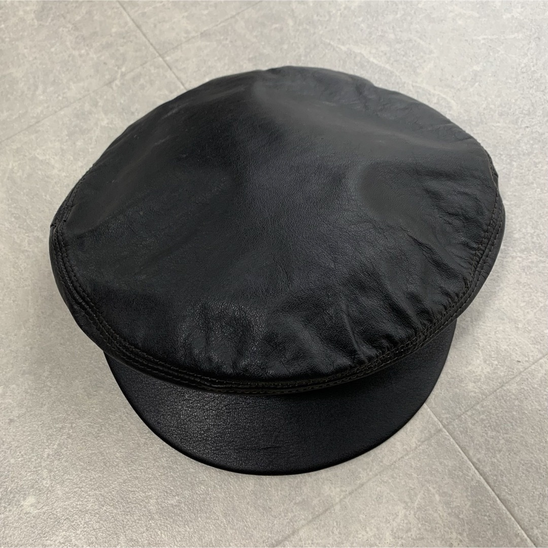 HENSCHEL HATQUATERS USA レザーキャップ ハンチング メンズの帽子(ハンチング/ベレー帽)の商品写真