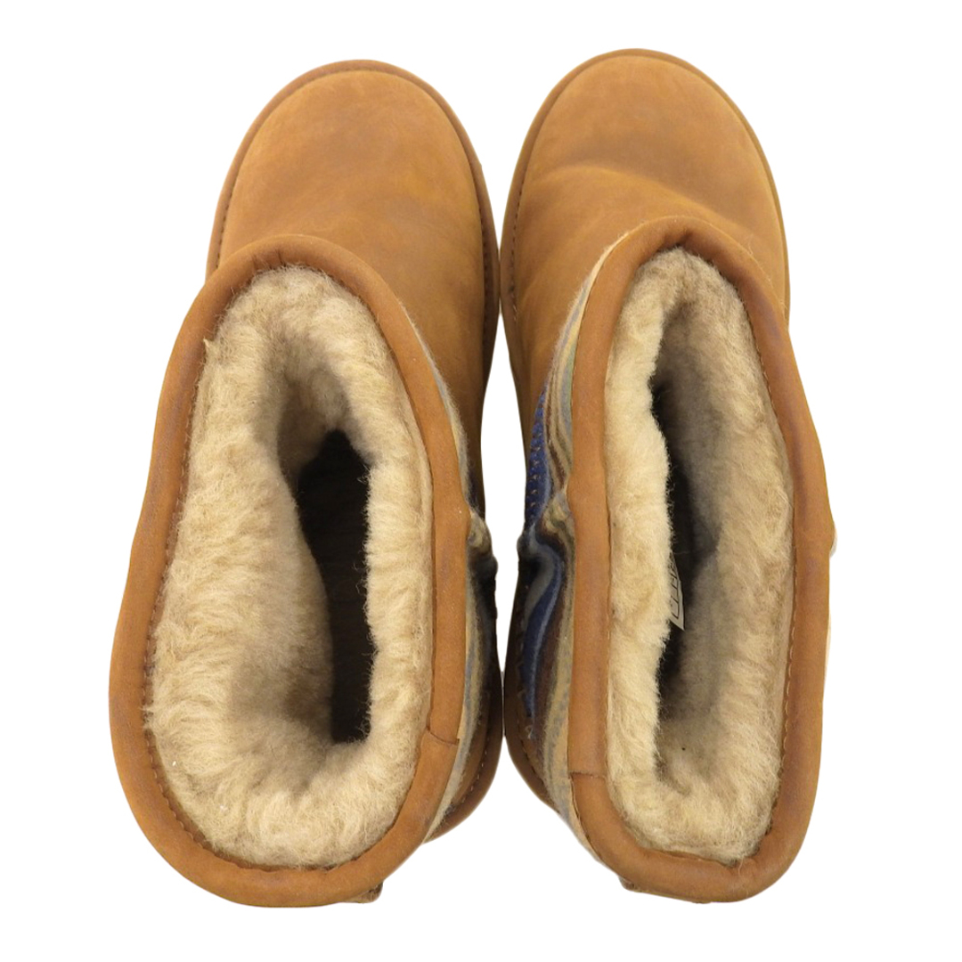 UGG(アグ)のアグ 美品 UGG アグ × PENDLETON ペンドルトン CLASSIC MINI DECO ムートン ブーツ シューズ メンズ ブラウン 27 27 メンズの靴/シューズ(その他)の商品写真