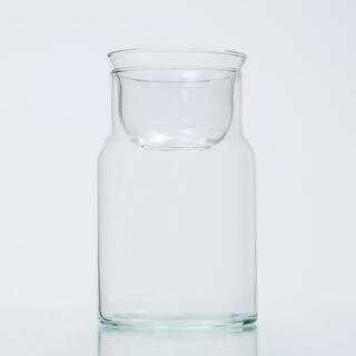 フラワーベース ガラス 通販 リューズガラス バルブ ボトル S 花瓶 おしゃれ フラワーポット ガラスボトル 花びん Ｈ 14cm 小さめ リサイクルガラス(花瓶)