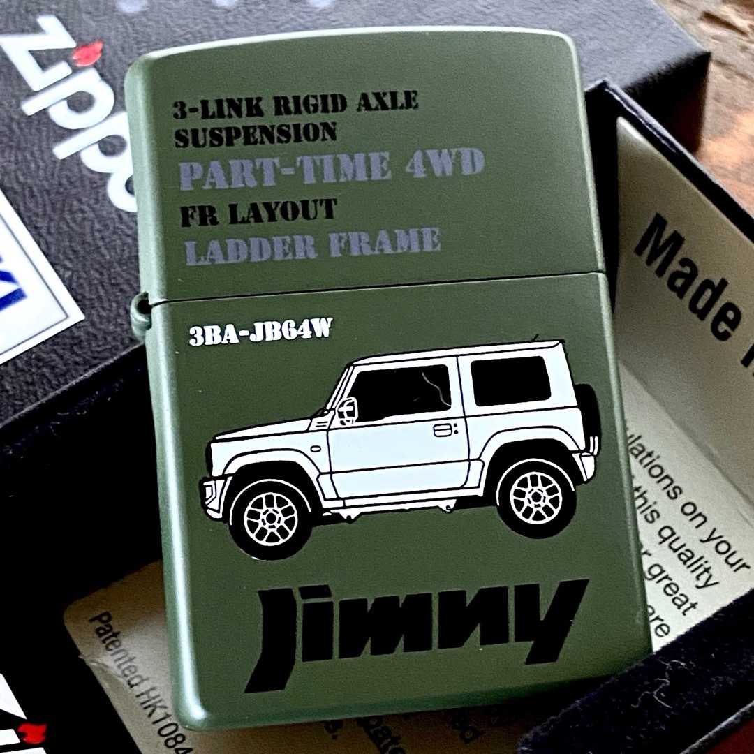 ZIPPO(ジッポー)の新品 Zippo ジムニー JB64W マットグリーン ジッポー メンズのファッション小物(タバコグッズ)の商品写真