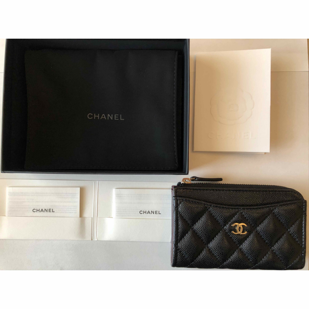 CHANEL(シャネル)の新品未使用　シャネル🎗️フラグメントケース　ミニ財布　パスケース　キャビアスキン レディースのファッション小物(財布)の商品写真