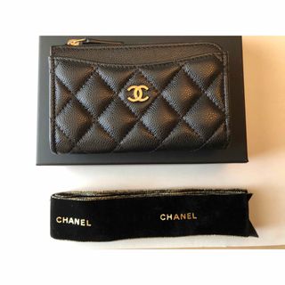 シャネル(CHANEL)の新品未使用　シャネル🎗️フラグメントケース　ミニ財布　パスケース　キャビアスキン(財布)