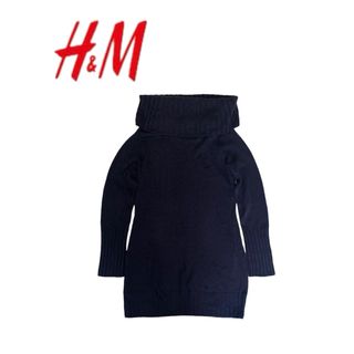 H&M - H＆Ｍ　タートルネック ニット ワンピース