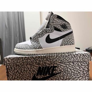 ジョーダン(Jordan Brand（NIKE）)のNike GS Air Jordan 1 High White Cement(スニーカー)