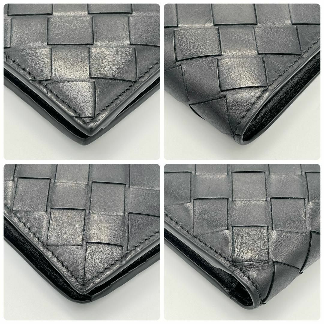 Bottega Veneta(ボッテガヴェネタ)のBOTTEGA VENETA マキシ コインパース付き二つ折りウォレット 黒 メンズのファッション小物(折り財布)の商品写真