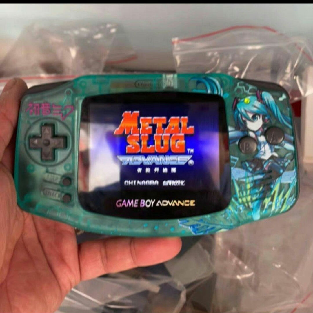 新品」ゲームボーイアドバンス本体 初音ミク仕様 IPS液晶 輝度調節 新品」ゲームボーイアドバンス本体 初音ミク仕様 IPS液晶 輝度調節